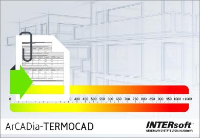 Nowości w ArCADia-TERMO Nowy program ArCADia-TERMOCAD 7 został wzbogacony o innowacyjne funkcjonalności w porównaniu do swojego poprzednika ArCADia-TERMO.
