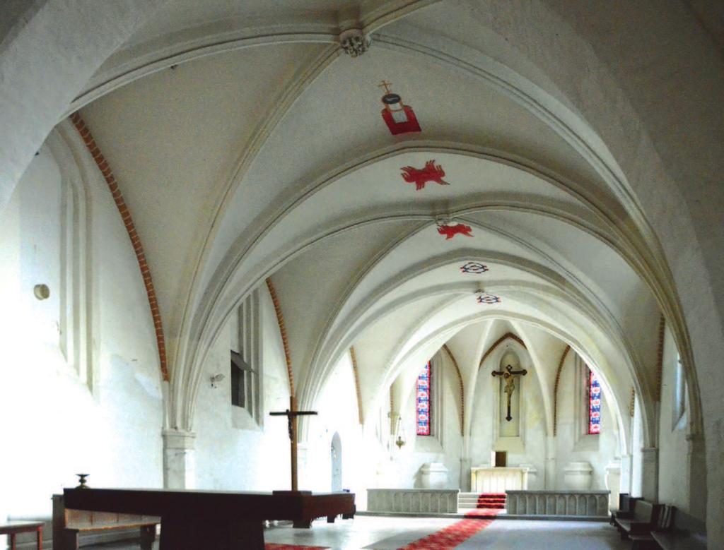 9. Wroc aw ko ció w. Bart omieja, prezbiterium 9. Wroc aw Church of St. Bartholomew, chancel 10. Wroc aw ko ció w. Bart omieja, skrzy owanie i pó nocne rami transeptu 10. Wroc aw Church of St. Bartholomew, crossing and the northern arm of the transept wa y ebra sklepienne.