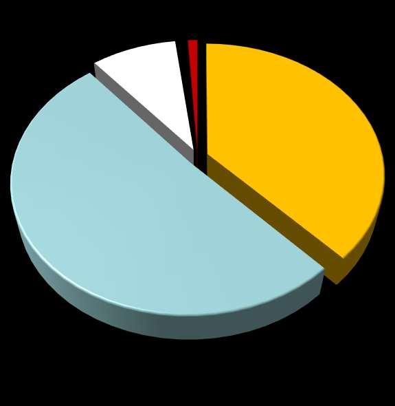 OCENA ZADOWOLENIA PASAŻERÓW 1% 1% 9% 38% 51%