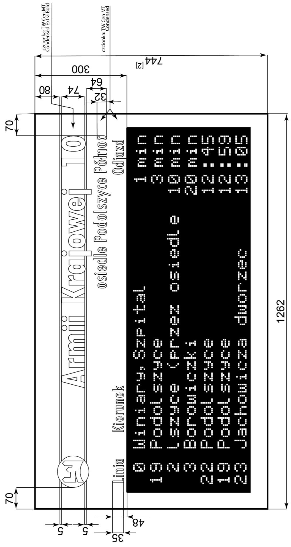[2] Architektura tablic informacji przystankowe (elektroniczna tablica na postumencie DIP).