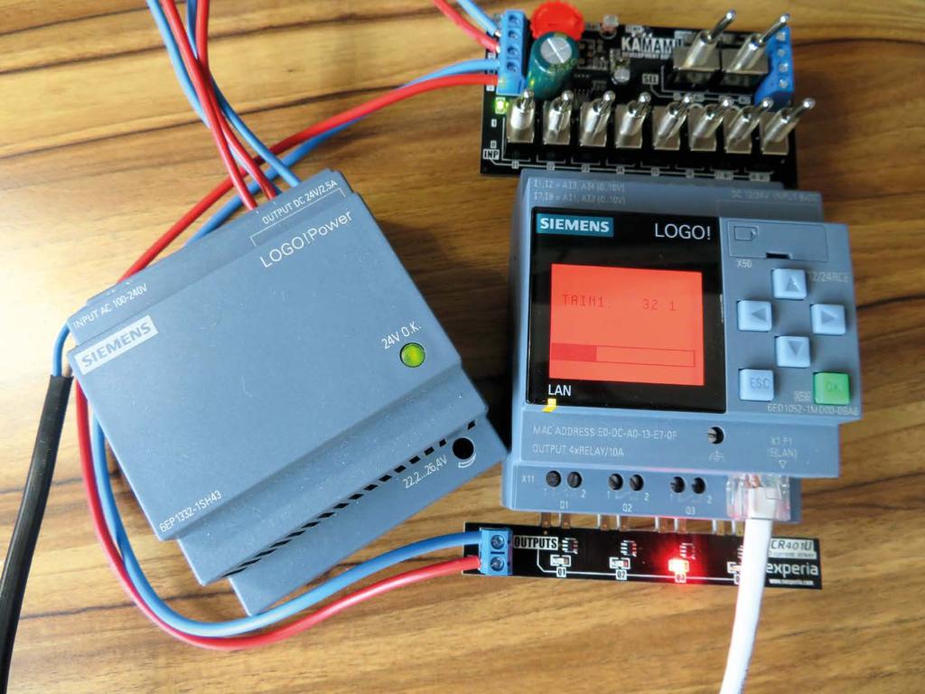 Przykładowa aplikacja LOGO! 8 Cyfrowy termometr z sygnalizacją przekroczenia progów Produkowany przez firmę Siemens sterownik LOGO! 8 jest uniwersalny i może znaleźć zastosowanie w wielu aplikacjach.