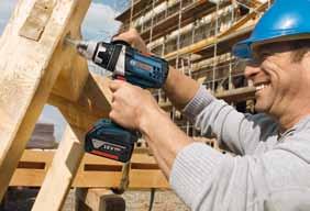 14,4/18 V robustseries 39 EMP (Bosch Electronic Motor Protection) Innowacyjny system EMP automatycznie obniża prędkość obrotową silnika w elektronarzędziach akumulatorowych robustseries w razie jego