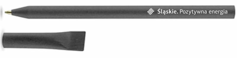 Poglądowe zdjęcie 3. Długopis ekologiczny czarny w ilości 5.000 sztuk 1. Wymiary: długość 15 cm, średnica 7 mm (+/- 2%) 2. Materiał: przetworzony papier. 3. Kolor długopisu: czarny 4.