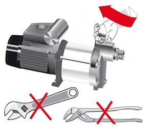 5 Ustawienie/montaż (Złącze metalowe dokręcić kluczem (moment dokręcenia 100 Nm).) 3.