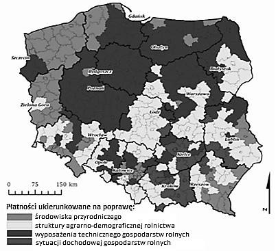 75 Rysunek 1 Absorpcja środków programów operacyjnych WPR według przeważającego ukierunkowania ich płatności w latach 20022010 Źródło: Powszechny Spis Rolny 2010, Główny Urząd Statystyczny, Warszawa,
