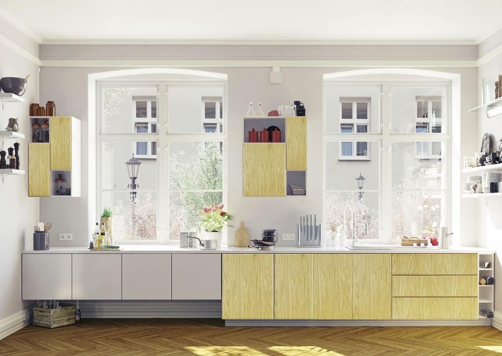Dąb typ 03 Oak type 03 33 FORNIROWANE MDF + lna okleina dębowa VENEERED MDF + l oak veneer 2)