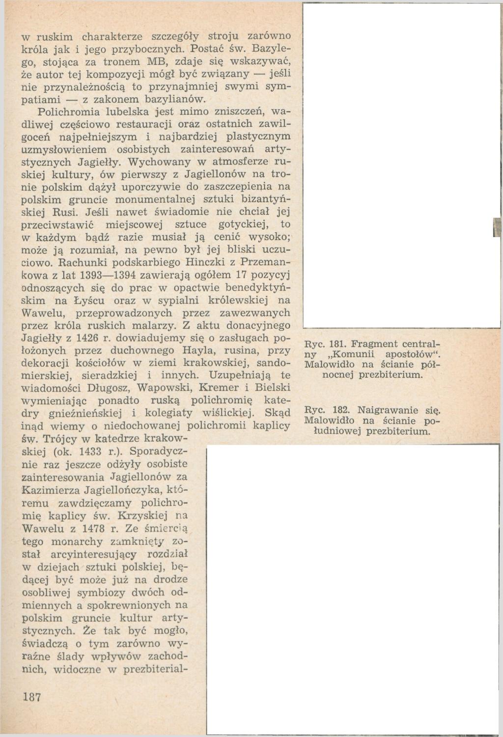 w ruskim charakterze szczegóły stroju zarówno króla jak i jego przybocznych. Postać św.