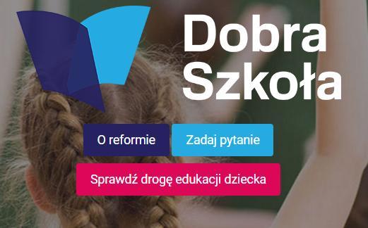 Materiały informacyjne Została uruchomiona specjalna strona internetowa, poświęcona reformie: www.reformaedukacji.men.gov.