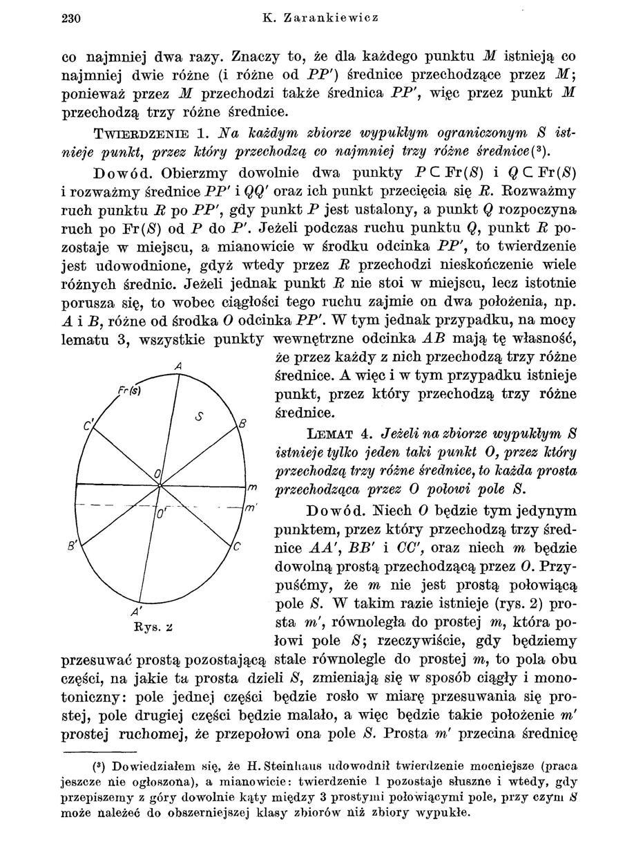 230 K. Z~rankiewicz co najmniej dwa razy.