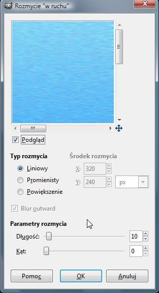 jasnoniebieski) 6. Wykreślamy linię od dolnej do górnej krawędzi rysunku górna część powinna być jaśniejsza. 7.