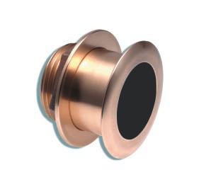 Performance Transducers Przetworniki głębokiego sondowania Lowrance łączy się również z szerokim wyborem przetworników mocowanych na kadłubie lub przechodzących przez kadłub marki Airmar, wykonanych