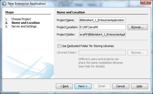 (3) Utworzenie aplikacji typu Enterprise - File/New Project/JavaEE/Enterprise