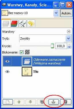 W przypadku gdy krawędź obrazka jest wyraźnie widoczna moŝemy korzystając z narzędzia rozsmarowywanie w celu rozmazanie krawędzi lub wykorzystując narzędzie klonowanie wypełnić miejsca