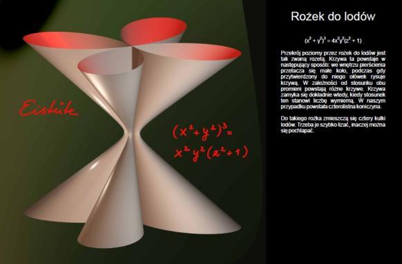 Opisy w języku polskim towarzyszące obrazom powierzchni to także efekt pomocy instytutu z Oberwolfach.