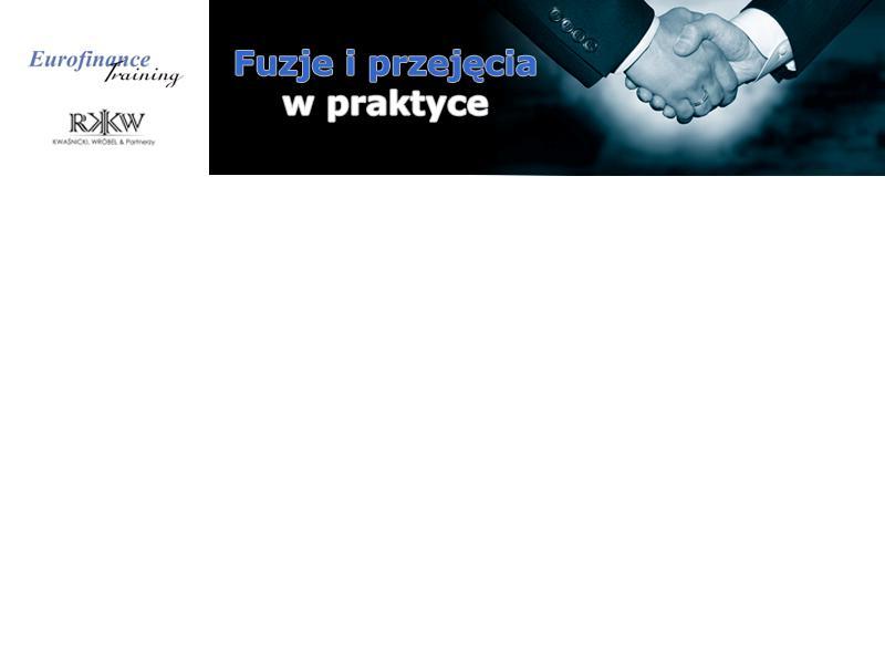 DZIĘKUJEMY ZA UWAGĘ Eurofinance Training Sp. z o.o. ul. Chałubioskiego 8, 00-613 Warszawa tel.: +48 22 830 13 40, fax.: +48 22 830 00 90 email: training@eurofinance.