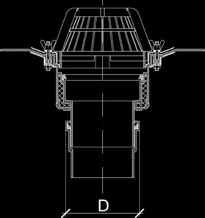 Wstęp Wpusty grawitacyjne Wavin w połączeniu z elementami instalacji HDPE służą do grawitacyjnego odprowadzania wody deszczowej z dachów płaskich, tarasów i balkonów.
