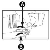 a) Mocowanie na kasku za pomocą paska na kask z gumy silikonowej (27). Przymocuj nakładkę gumową (23) do dołu mocowania do kasku (18).