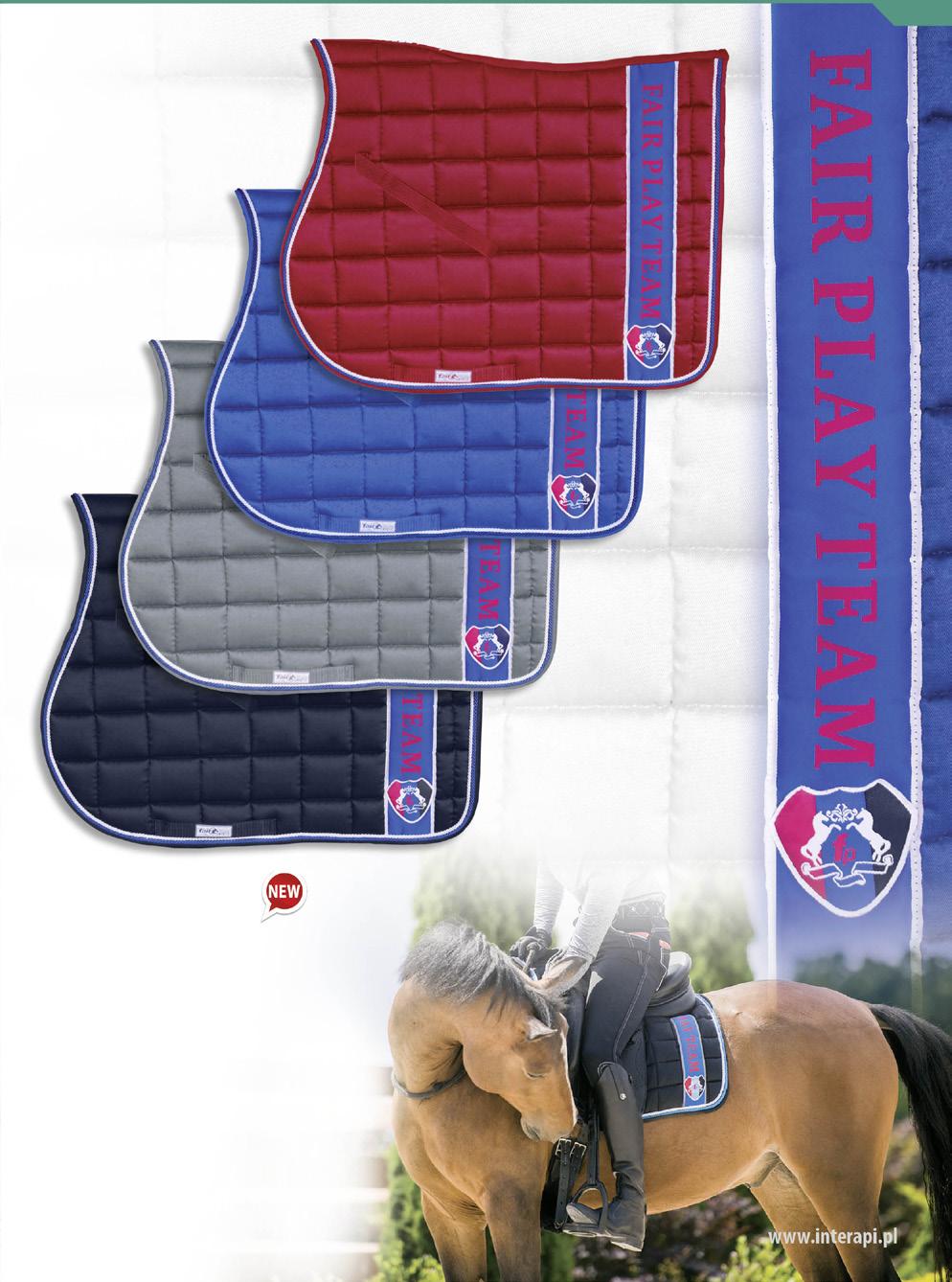 DLA KONIA FOR THE HORSE CZAPRAKI I NAUSZNIKI SADDLE PADS & FLY VEILS 69 0404 0505 0808 1010 AGAT Czaprak Saddle pad Bardzo elegancki, prostopadle przepikowany czaprak.