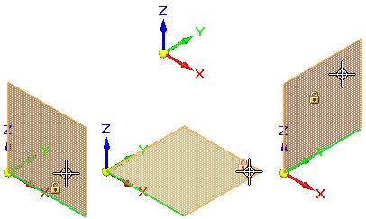 Lekcja 8: Układy współrzędnych W obiekcie synchronicznym układ współrzędnych to zestaw płaszczyzn i osi używanych do przypisywania współrzędnych do elementów, części i złożeń.