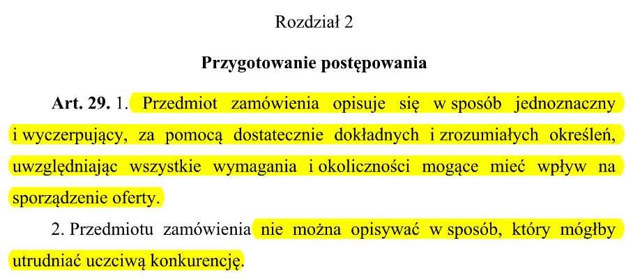 1) Otoczenie prawne