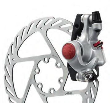 AV005016166050 1700395 140mm G2CS, platynowy AV005018097002 1700289 bez taczy i adaptera, platynowy Avid BB7 MTB Masa: 329 g (PM, rotor 160 mm) BB7 MTB to hamulec przeznaczony do użytku w XC, trialu