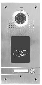 umożliwiająca dodawanie kart S5D Stacja bramowa abonentowa Montaż podtynkowy lub natynkowy z osłoną D51B Przedni panel wandaloodporny ze stali