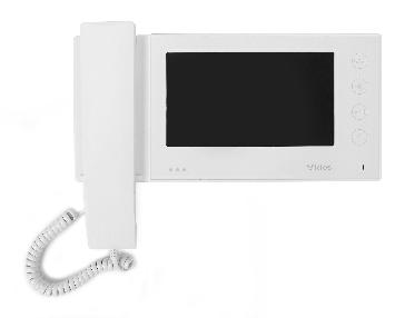 Wideodomofony analogowe - monitory M70B Kolorowy monitor głośnomówiący z 7 ekranem LCD Możliwe prowadzenie rozmowy przez głośnik lub słuchawkę Obsługuje dwa wejścia lub 1 wejście i 1 kamerę CCTV