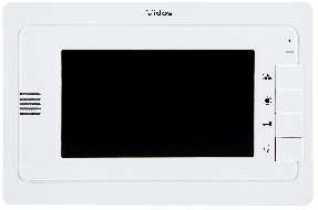 Wideodomofony analogowe - monitory M30W Kolorowy monitor głośnomówiący z 7 ekranem LCD Obsługuje dwa wejścia lub 1 wejście i 1 kamerę CCTV Sterowanie ryglem i bramą automatyczną Podgląd z możliwością