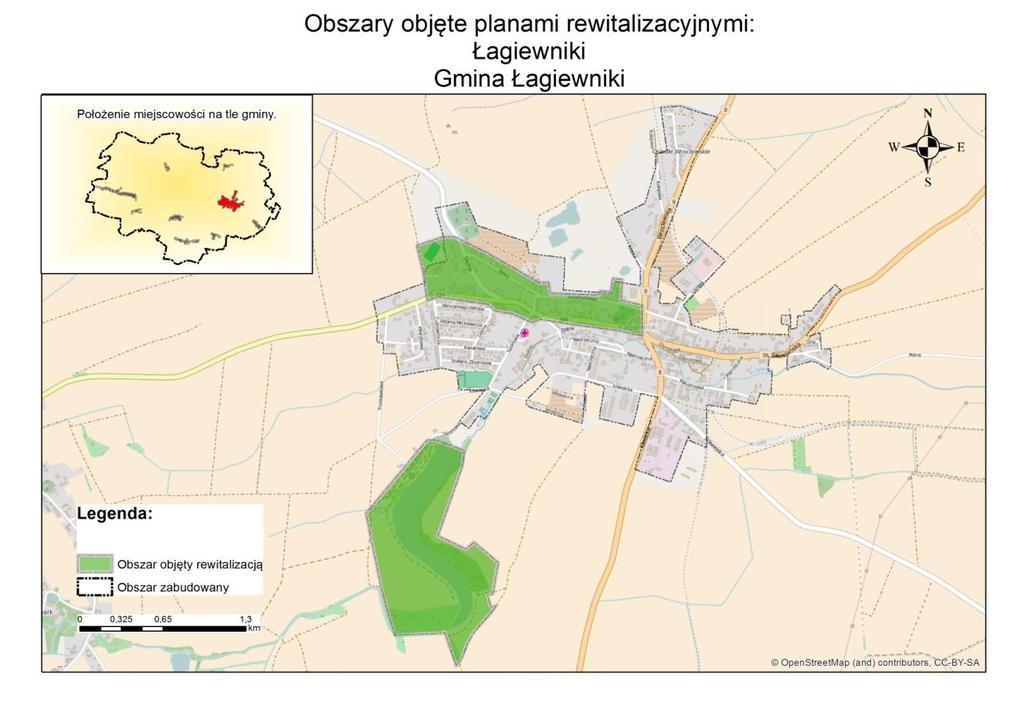 Rys. 15 Obszar rewitalizacji Łagiewniki.