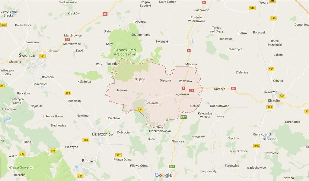 I. Diagnoza stanu I.1. Ogólna charakterystyka gminy w układzie lokalnym i regionalnym Gmina Łagiewniki leży na terenie województwa dolnośląskiego w powiecie dzierżoniowskim.