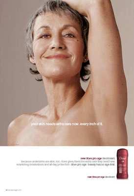 Rewolucję w zakresie wykorzystania wizerunku seniora w reklamie przyniosła kampania Dove Pro-age. Starość nie jest juŝ wstydliwą rzeczą, którą naleŝy ukrywać.