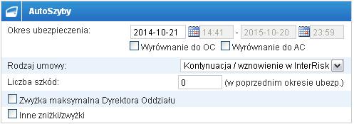 2.4 AutoSzyby polisowanie za pomocą zakładki Kalkulatory Komunikacja Jeżeli użytkownik zaznaczył check-box AutoSzyby należy pamiętać o uzupełnieniu pola dotyczącego Szyb, poniżej screen (czerwona