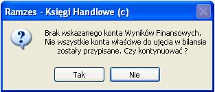 Aplikacja Ramzes Księgi Handlowe podręcznik uŝytkownika 9-13 9.7.2 Bilans 