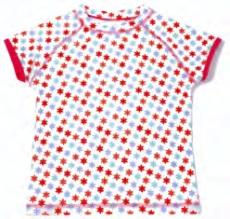T-shirts girls short sleeves Szybkoschnąca plażowa koszulka dziewczęca z krótkim rękawem w oryginalnym kolorze i wzorze marki Ducksday.