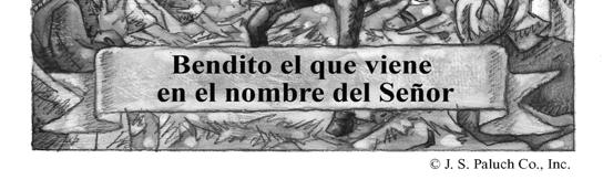 LECTURAS DE HOY Evangelio para la procesión de las palmas - Bendito el que viene en nombre del Señor! (Lucas 19:28-40) Primera lectura - A pesar de mi sufrimientos no quedaré confundido.