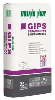 Gips Szpachlowy Śnieżnobiały Spełnia wymagania PN-EN 13279-1:2009 Deklaracja właściwości użytkowych nr D169/CPR Atest Higieniczny PZH nr HK/B/0787/02/2014 Świadectwo z zakresu higieny radiacyjnej nr