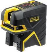 LASER FATMAX KRZYŻOWY + 2 NIEZALEŻNE LASERY PUNKTOWE - CZERWONY Laser krzyżowy (pozioma i pionowa wiązka laserowa) plus 2 niezależne lasery punktowe Projektory wiązek zapewniają dobrą widoczność