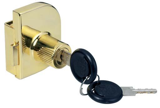 5 mm 2 klucze, dwuwejściowe 1 frontowa płytka, odlew Obrót klucza o 180 otwiera lub zamyka zamek z kliknięciem Płytka i obudowa: stop cynku 400 kombinacji klucza 14 Wiercenie otworu 12 szt.