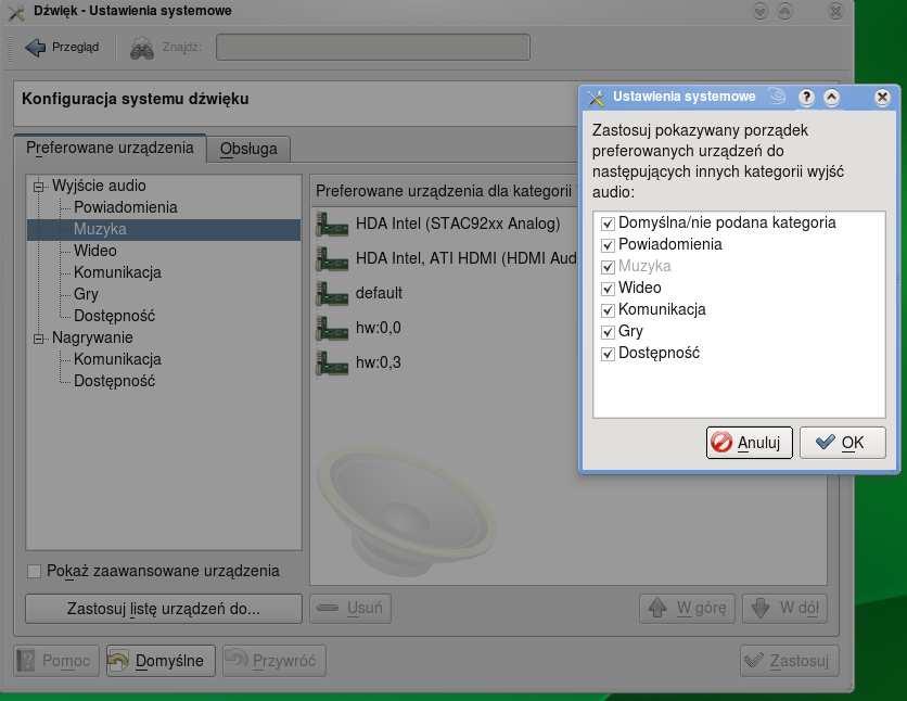~~Podręcznik uŝytkownika systemu operacyjnego SuSe 11.1~~ Ekran - Konfiguracja, zmiana rozmiaru i orientacji ekranu.