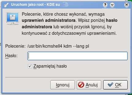 ~~Podręcznik uŝytkownika systemu operacyjnego SuSe 11.1~~ 1.7.