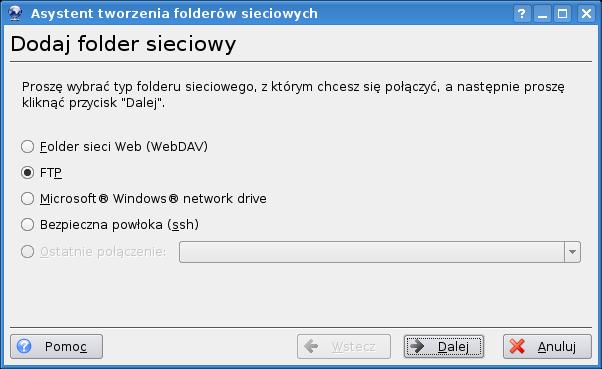~~Podręcznik uŝytkownika systemu operacyjnego SuSe 11.1~~ sieciowego.