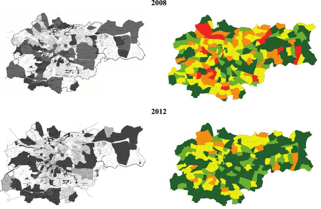 Rozgraniczenie jako proces... latach sukcesywnie uchwalane były kolejne plany zagospodarowania terenu. W 2012 roku pokrywały one już 41,5% całego obszaru miasta Krakowa.