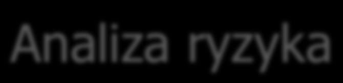 Analiza ryzyka Zidentyfikowane ryzyka poddawane są gruntownej i całościowej analizie, mającej na celu określenie prawdopodobieństwa i możliwych skutków (znaczenia,