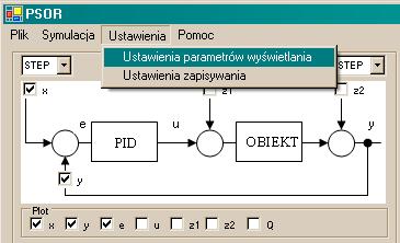 Menu kontekstowe Ustawienia zawiera szereg opcji służących do konfigurowania różnych elementów aplikacji. Na rysunku 5.
