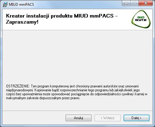 7. Instalacja, aktualizacja, deinstalacja Przed przystąpieniem do instalacji, należy sprawdzić czy jest zainstalowany na komputerze.net Framework w wersji 4.5.