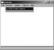 Test działania kamery internetowej Działanie Sweex Webcam 1.3 Megapixel USB 2.0 można obejrzeć i przetestować w następujący sposób: Przejdź do START "Wszystkie programy" ( All Programs ) USB 2.