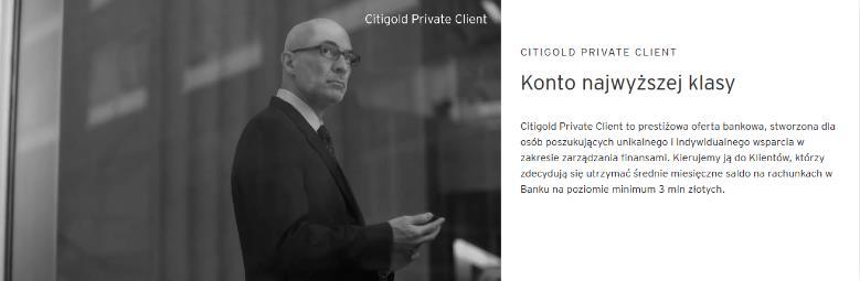 VI. OPISY PRODUKTÓW I KREACJI MARKETINGOWYCH* PERSONAL ING PRZEJDŹ DO KREACJA OPIS Value proposition Disclaimer Konto Osobiste Citigold Private Client Konto najwyższej klasy Citigold Private Client