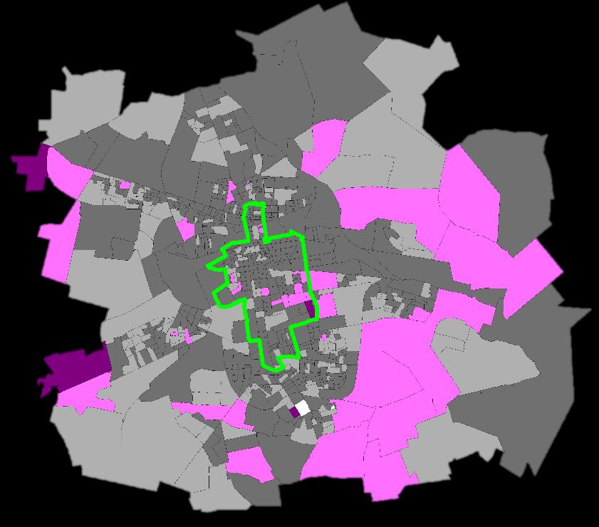 725 142 432 85,3 84,9 Obszar Współczesnego Rozwoju Strefy Wielkomiejskiej Osiedla, tereny