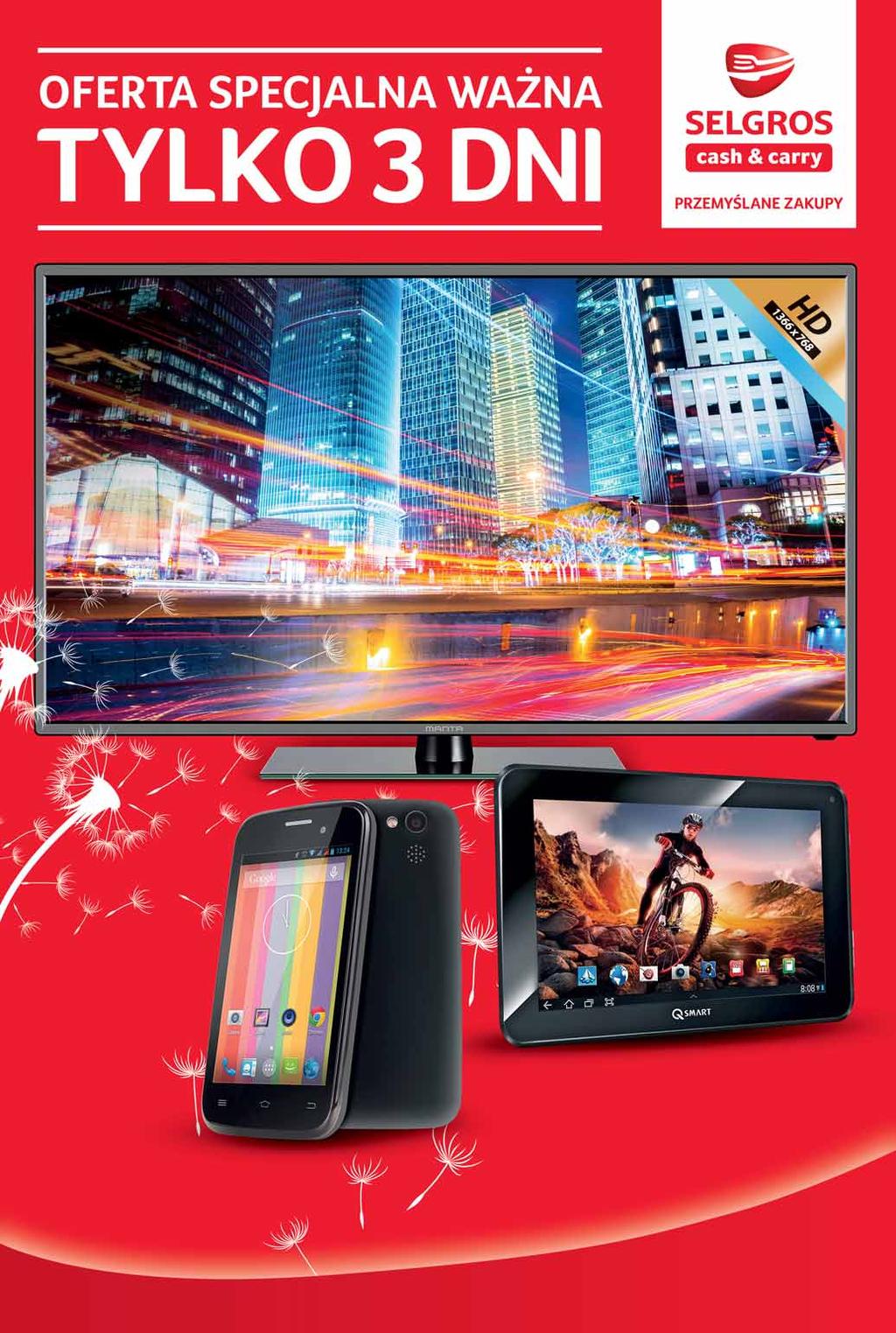110-128 MANTA TELEWIZOR LED 39 LED3903 tuner DVB-T/C system dźwięku: Dolby Digital Plus kontrast: 3000:1