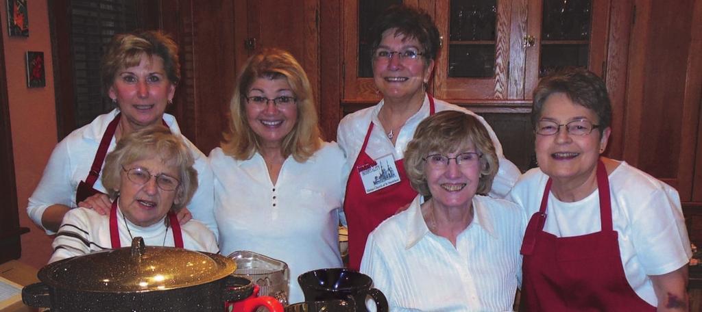 HOSPITALITY PAR EXCELLENCE Our Hospitality Committee (some mebers pictured above) has more energy than the Everready Bunny!